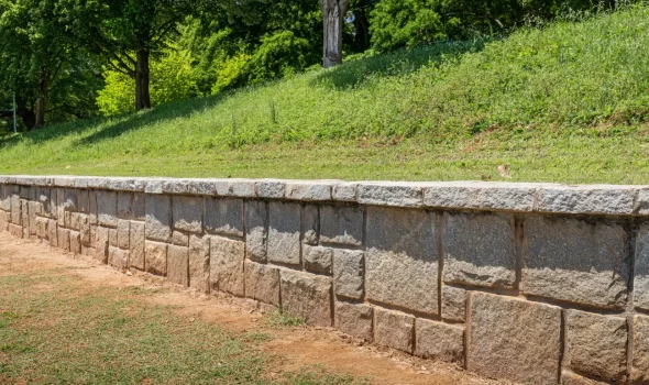 Stone Walls Christchurch corner stone wall built with irregular stone cuts for stone walls services Christchurch